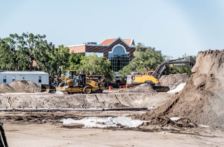 Site of the current Winter Park Library project.