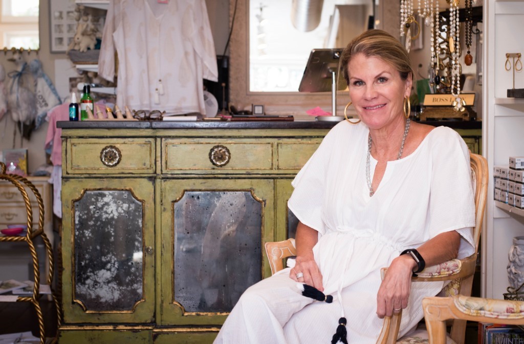 Sue Schneider, manager of Arabella, pictured in her boutique on Morse Boulevard. 