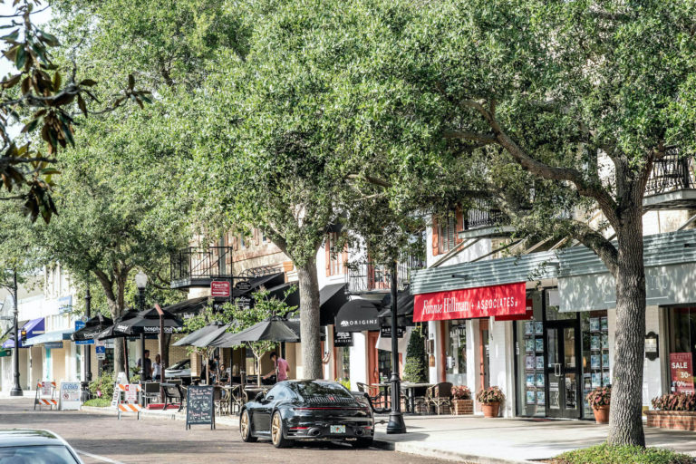 Image of Park Avenue in Winter Park, Fla.