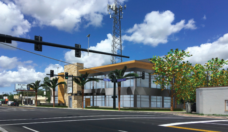 Rendering of the proposed Tracy Office Building along Fairbanks Avenue in Winter Park, Fla.