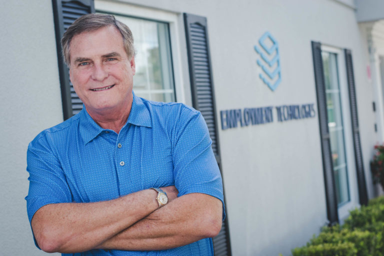 Joseph Sefcik at the Employment Technologies office.