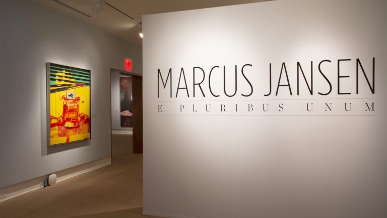 Installation view of Marcus Jansen: E Pluribus Unum exhibition at the Cornell Fine Arts Museum at Rollins College.