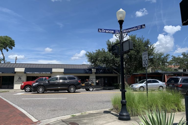 Intersection at Orange and Minnesota Avenues.