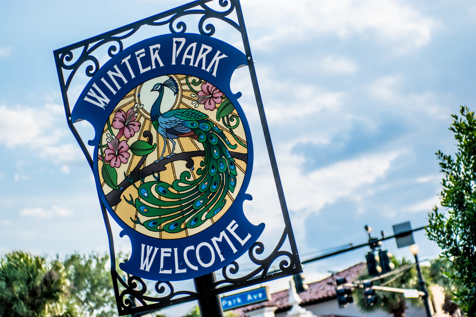 Winter Park Welcome sign.