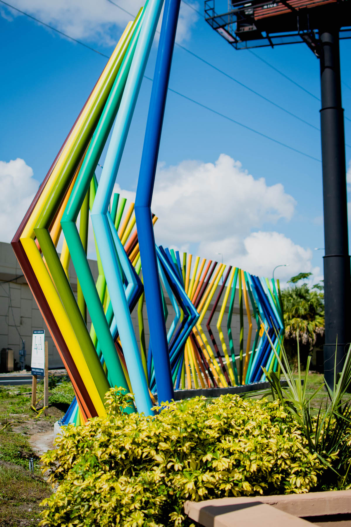 New Colorful Art Structure Installed on West Fairbanks Avenue · the32789 